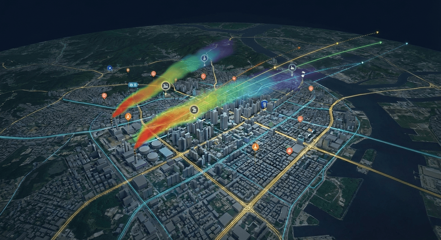 악취 확산·추적·예보 모델링